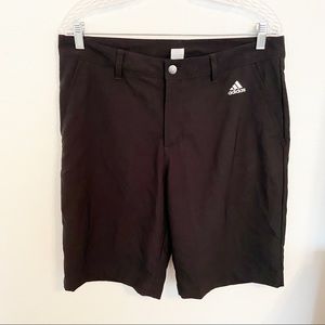 Adidas Mens Black Slim Fit Shorts Size 34